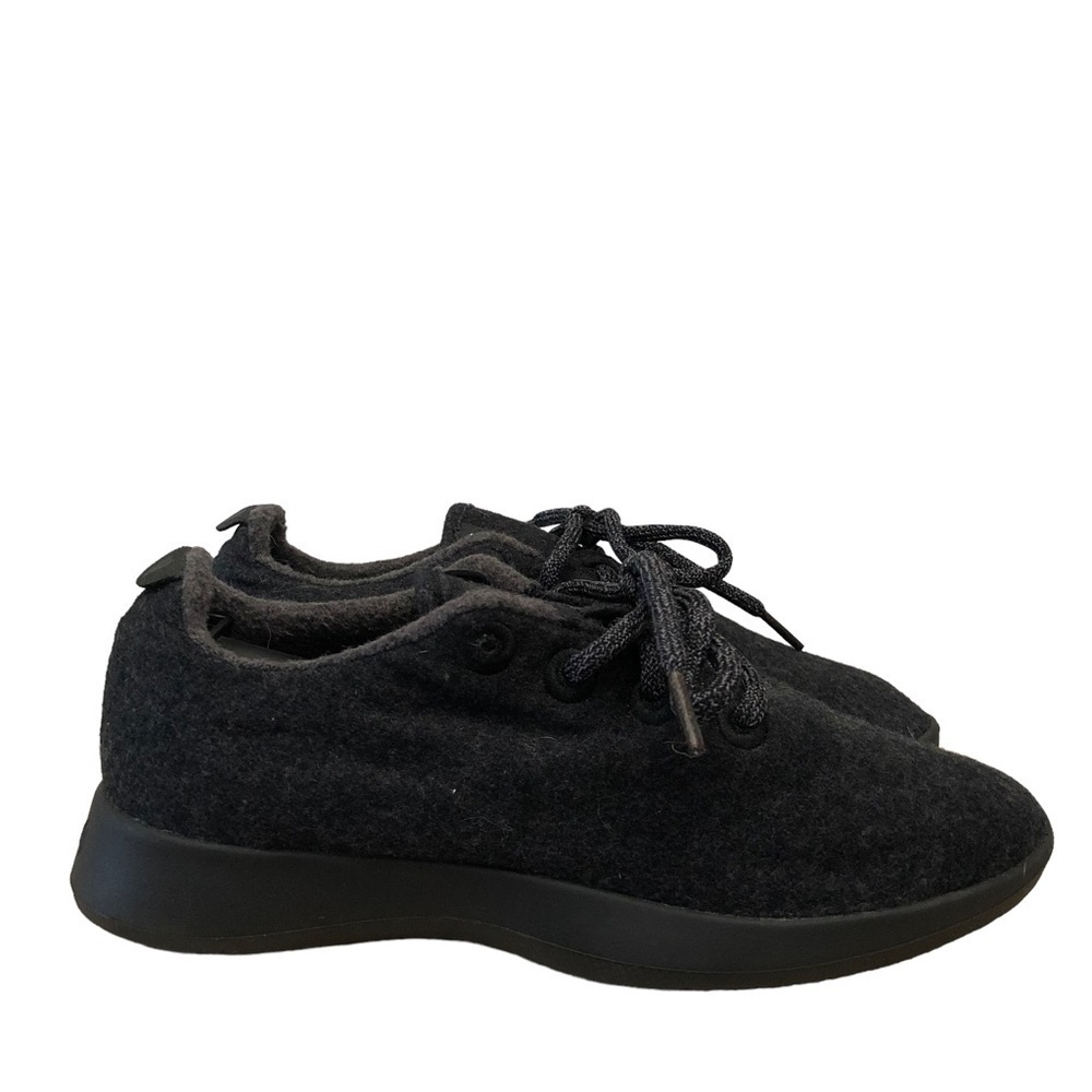 AllBirds Black Merino‎ Wool Lace Up Athletic Sneakers 7